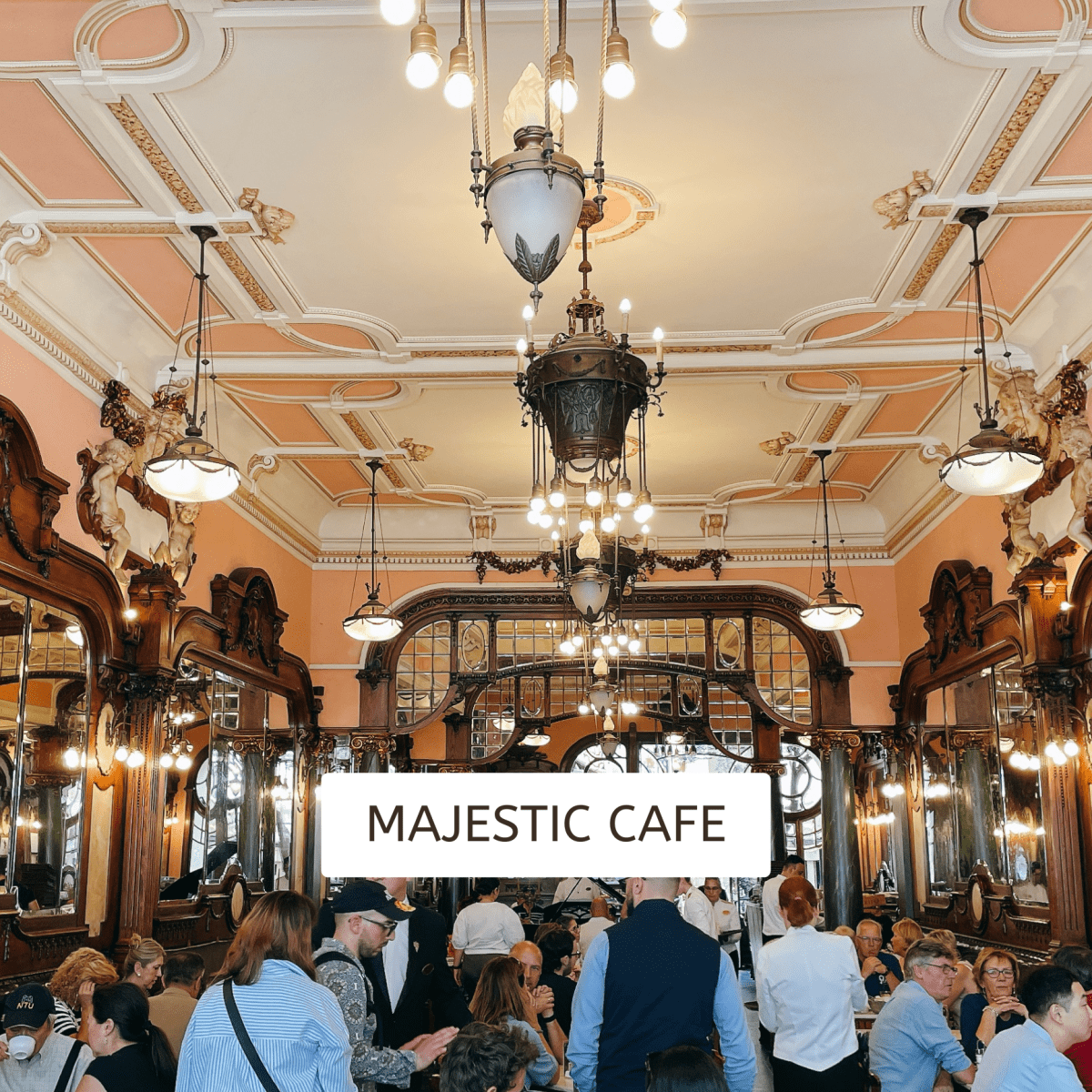 J.K羅琳就在這裡寫《哈利波特：神秘的魔法石》的！葡萄牙波多【Majestic Cafe】可甜可鹹，早午餐、下午茶、晚餐全部都給你